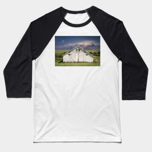 Beautiful Old Barn Pictures - White Barn Baseball T-Shirt